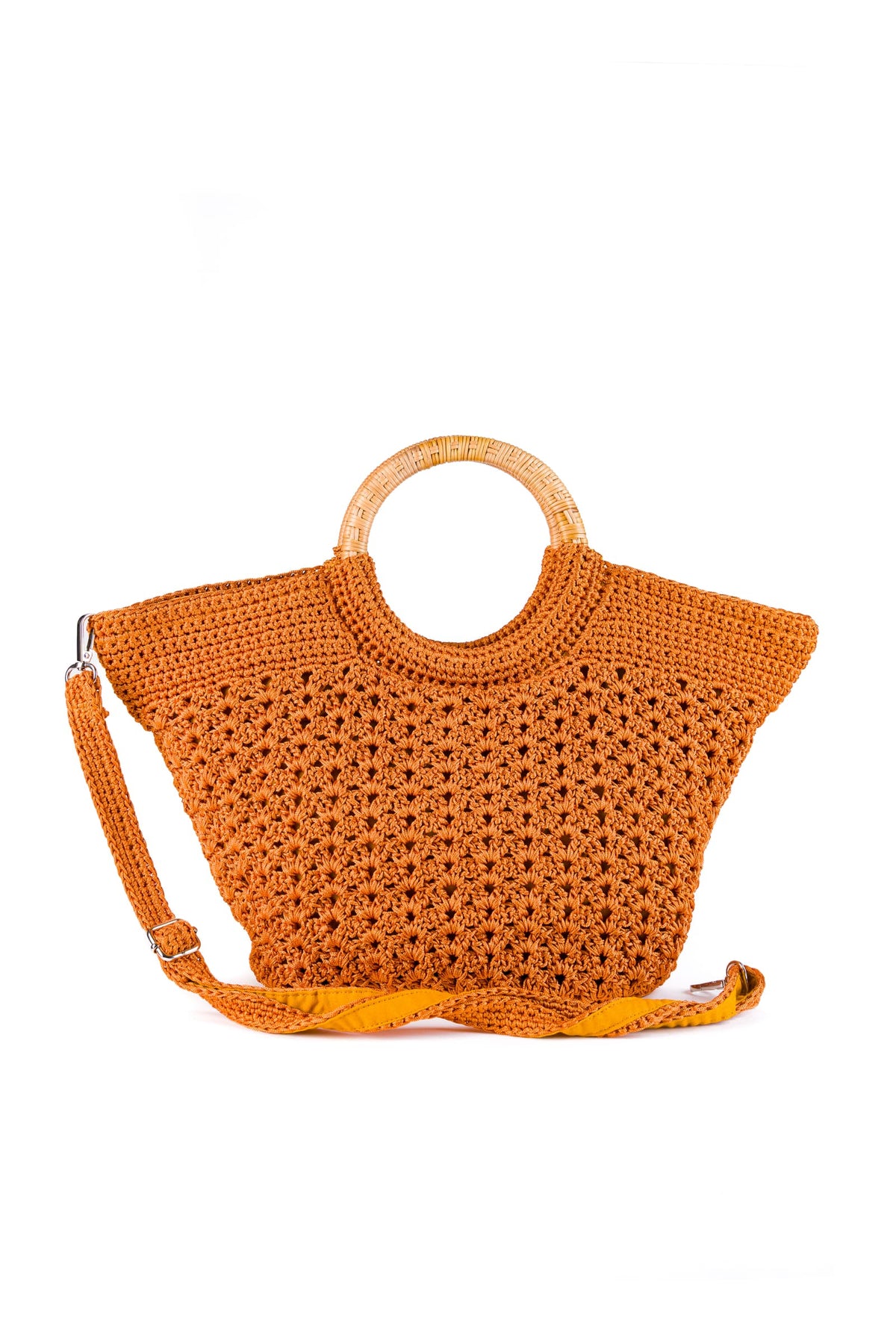 Enrico Versari borsa a mano in tessuto "Fancy" Arancione FANCY NC.OCHRE
