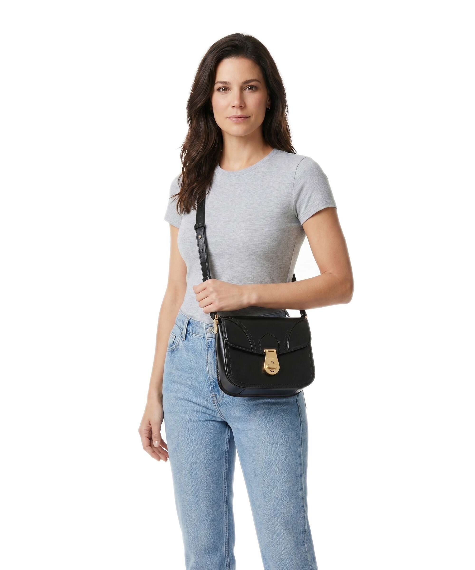 The Bridge borsa a tracolla in pelle "Mia" Nero 04341601.30