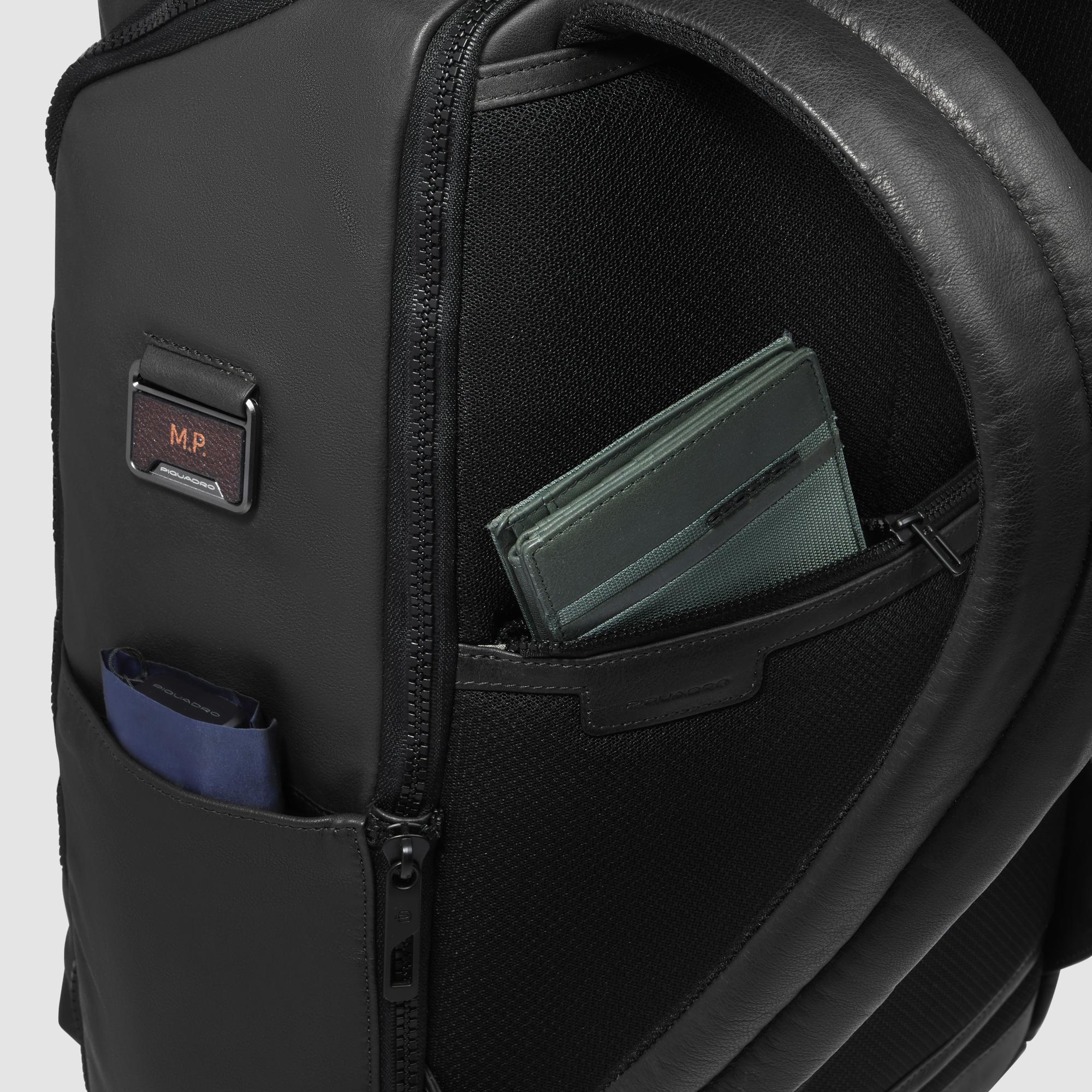Piquadro zaino in pelle "Harper" Nero CA6645AP.N