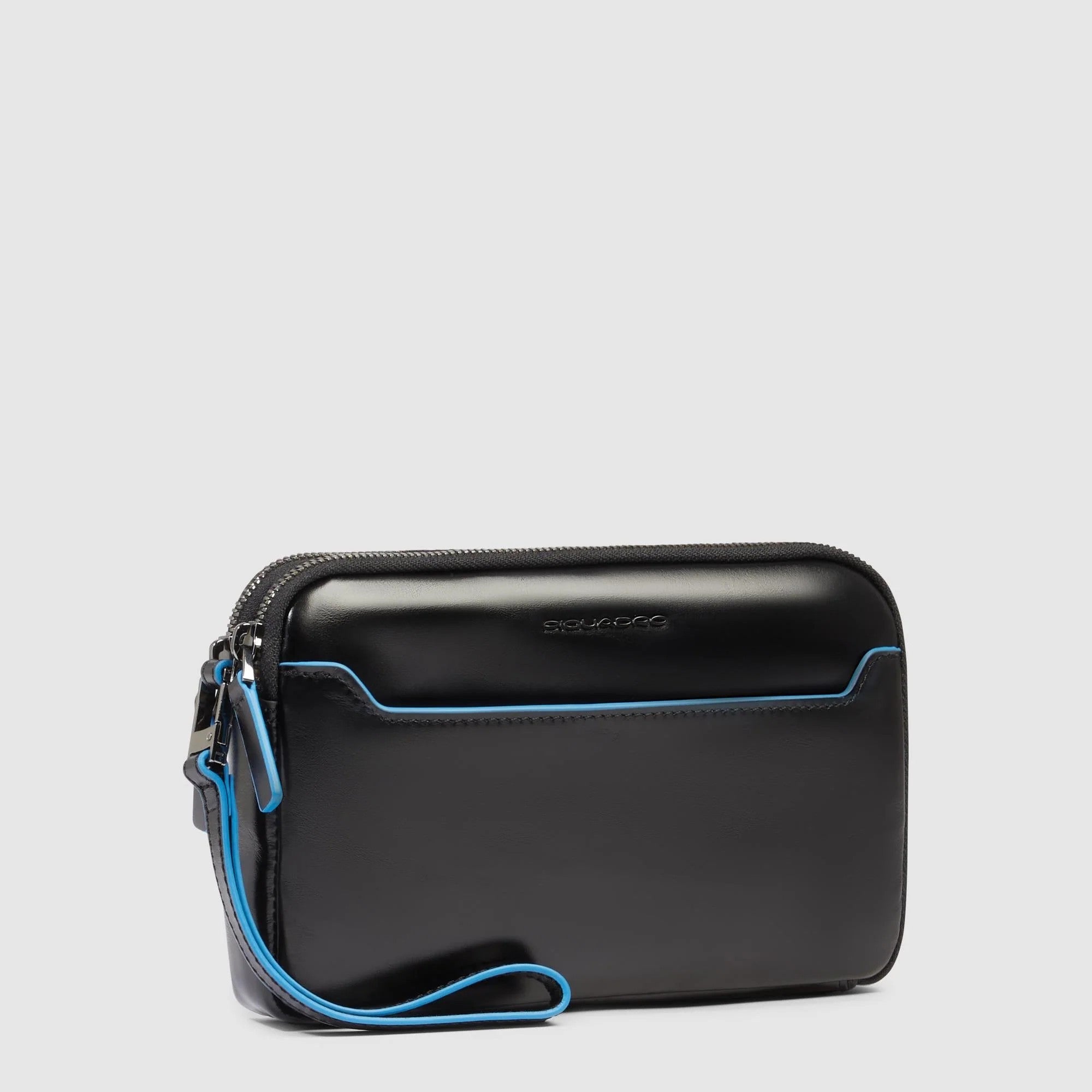 Piquadro pochette in pelle "Blue Square" Nero AC6901B2R.N