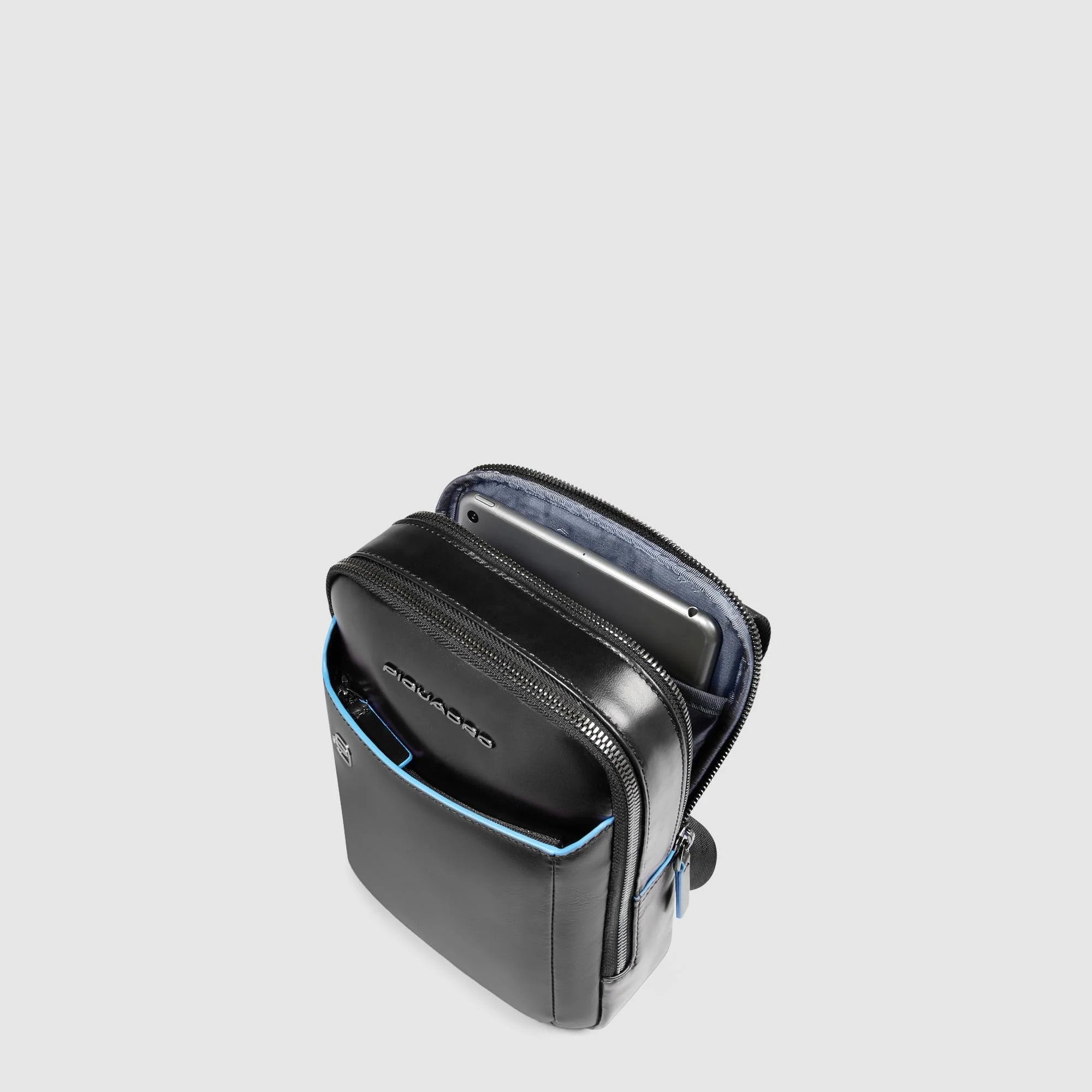 Piquadro borsello in pelle "Blue Square" Nero CA6811B2.N