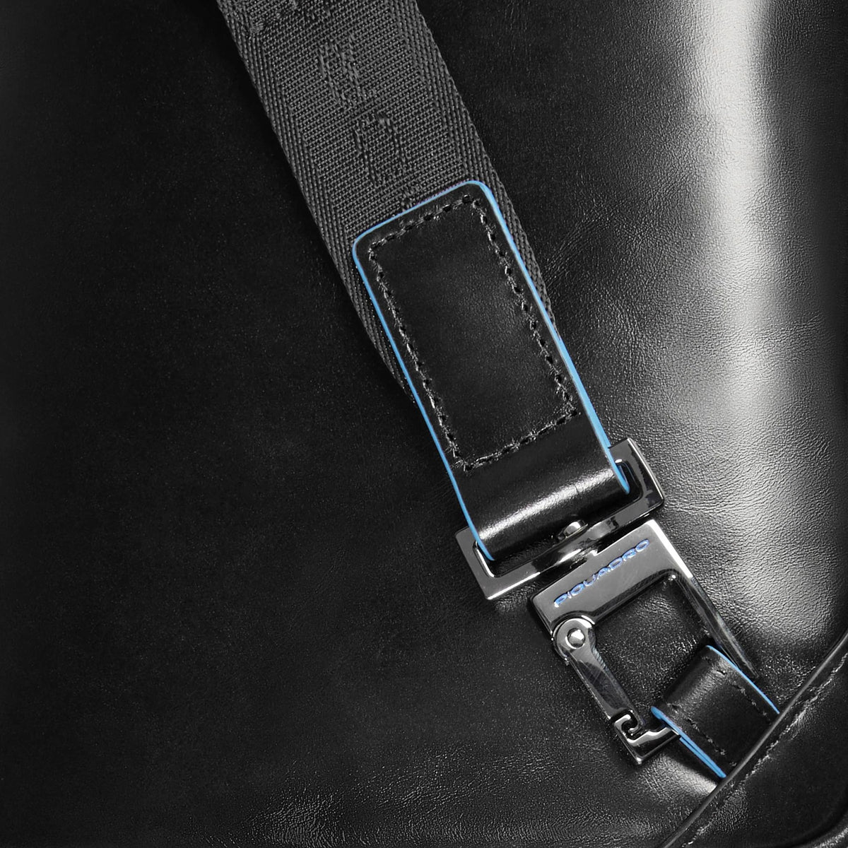 Piquadro borsello in pelle "Blue Square" Nero CA6811B2.N