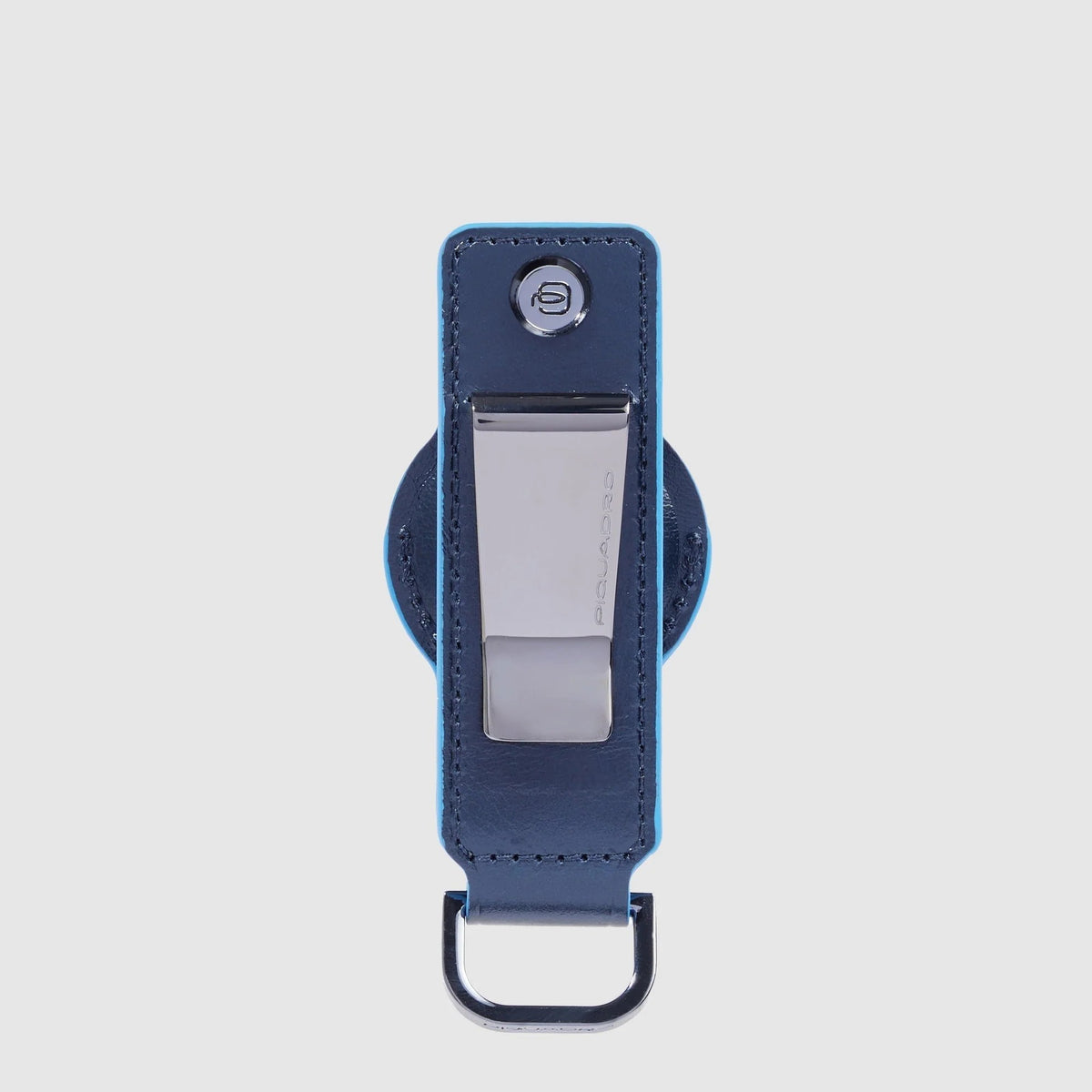 Piquadro portachiavi per AirTag in pelle "Blue Square" PC7090B2.BLU2
