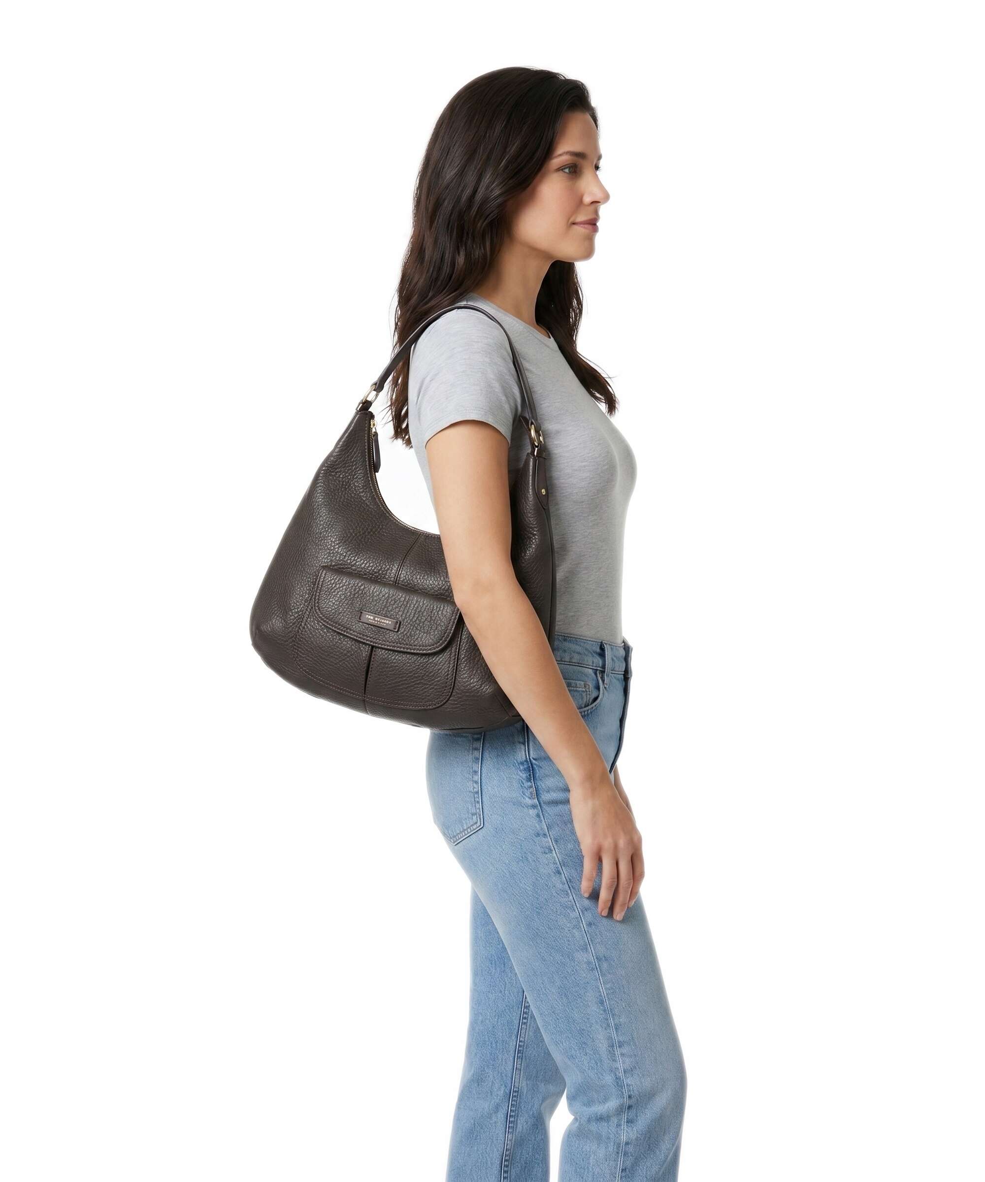 The Bridge borsa a spalla in pelle "Martina" Marrone 044036ZA.TV MOKA