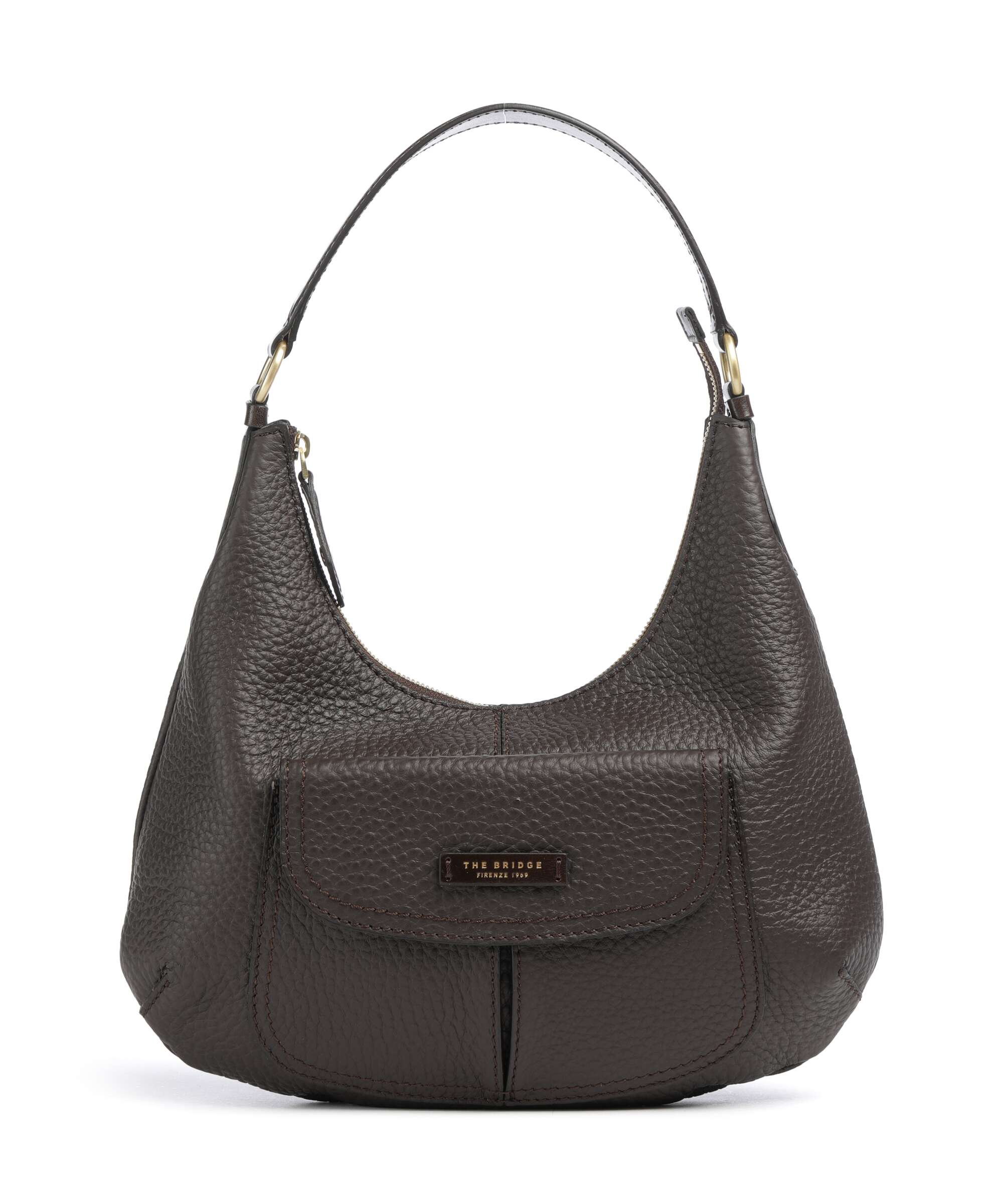 The Bridge borsa a spalla in pelle "Martina" Marrone 044026ZA.TV MOKA