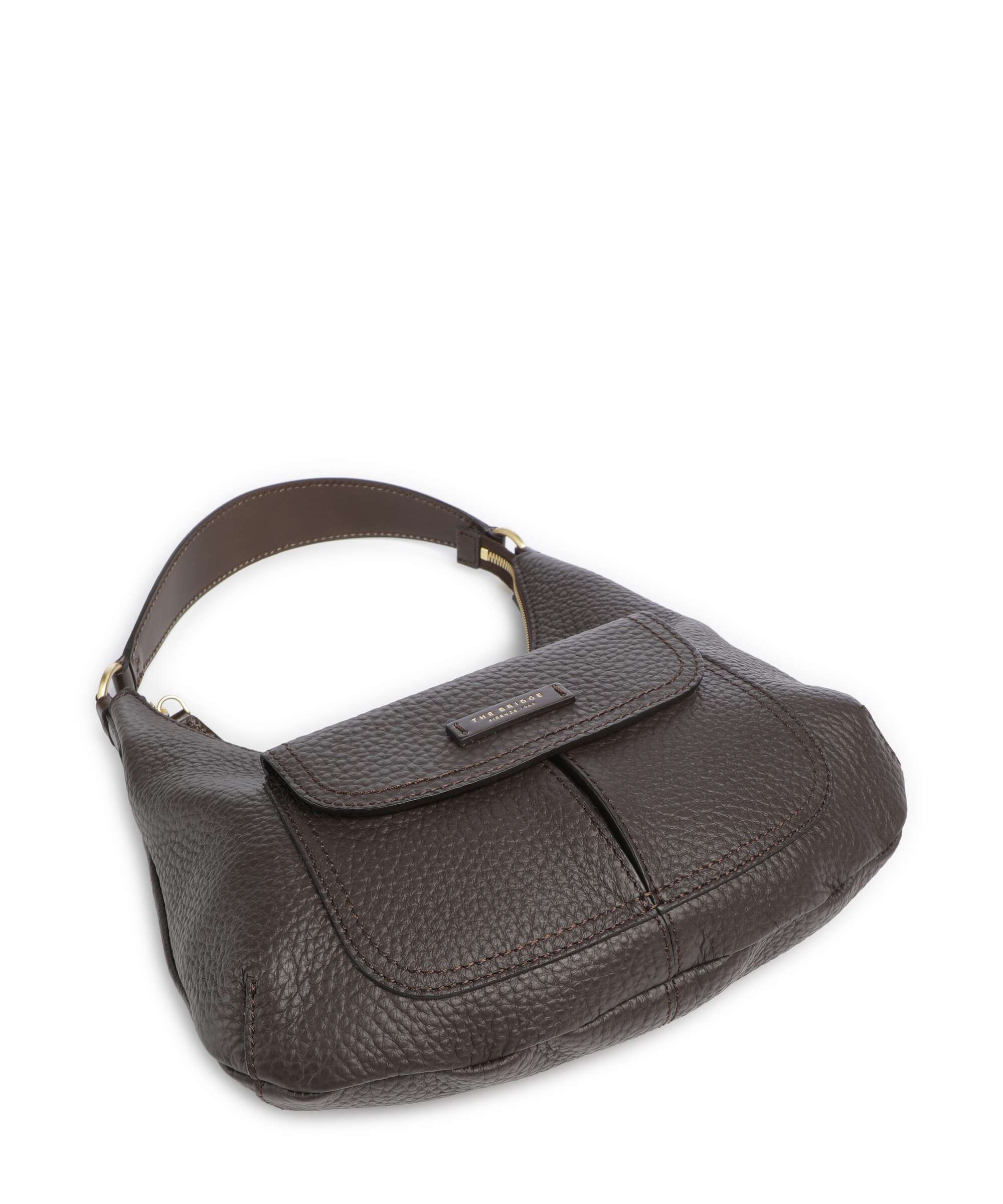 The Bridge borsa a spalla in pelle "Martina" Marrone 044026ZA.TV MOKA