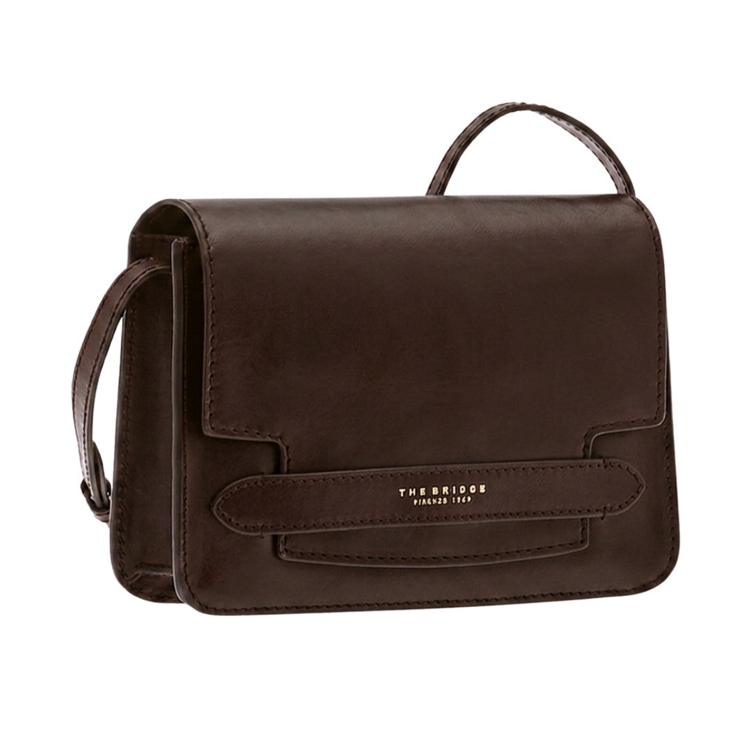 The Bridge borsa a tracolla in pelle "Lucrezia" Marrone 04193001.TV MOKA