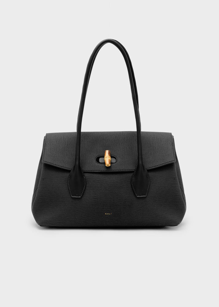 Nalì borsa a spalla in ecopelle "Jeanne" Nero ARBS0060.NERO