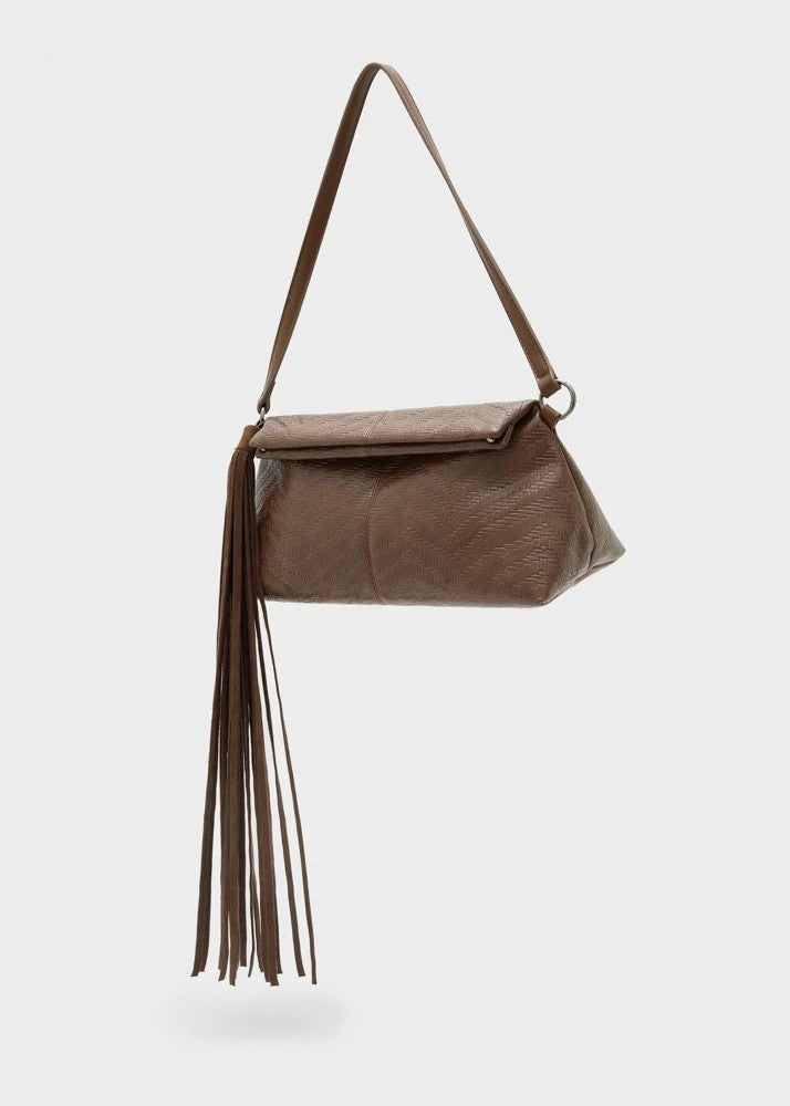 Nalì borsa a spalla in ecopelle "Muse" Marrone ARBS0086.MARRONE