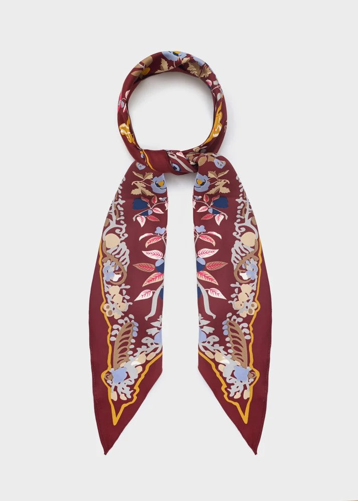 Nalì foulard in sintetico "Fantasia" Multicolor BOSC0202.BORDEAUX