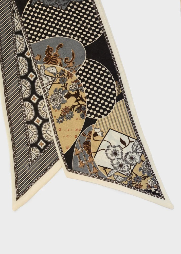 Nalì sciarpa in sintetico "Geometrica" Multicolor BOSC0214.NERO