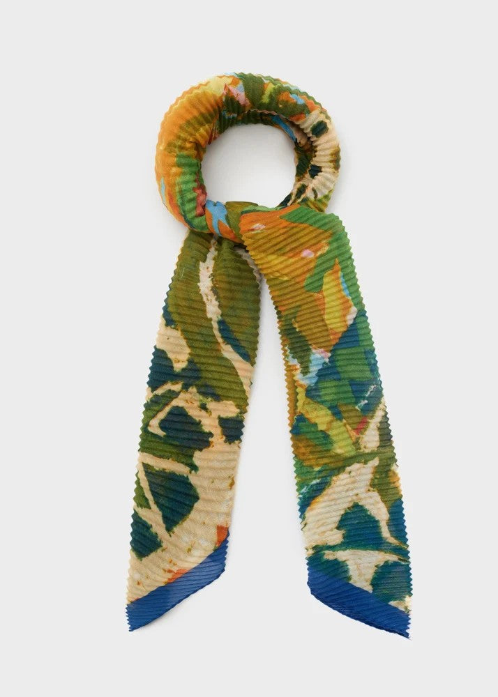 Nalì foulard in sintetico "Fantasia Astratta" Multicolor BOSC0219.GIALLO-BLU
