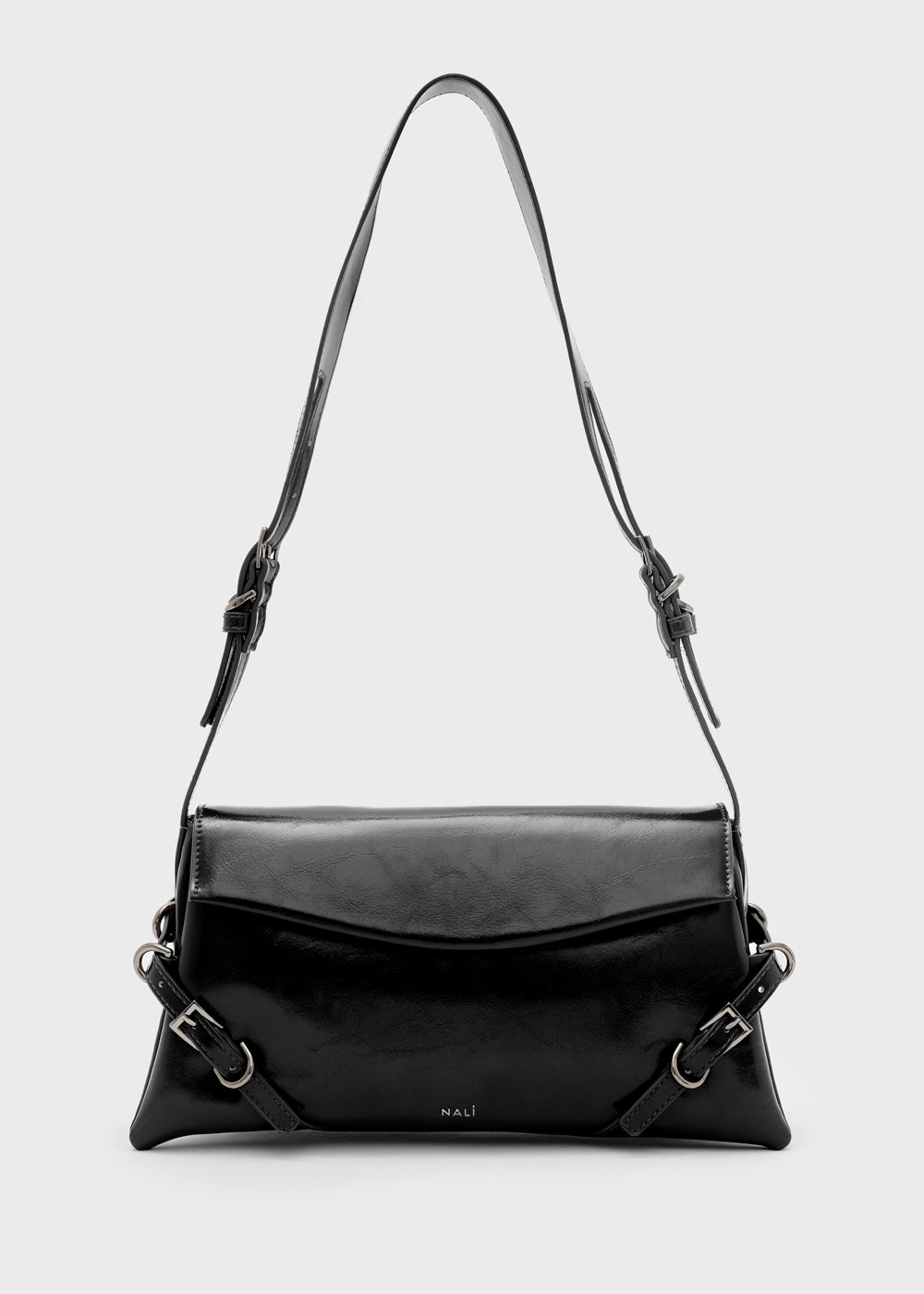 Nalì borsa a spalla in ecopelle "Sabrina" Nero MCBS0004.NERO