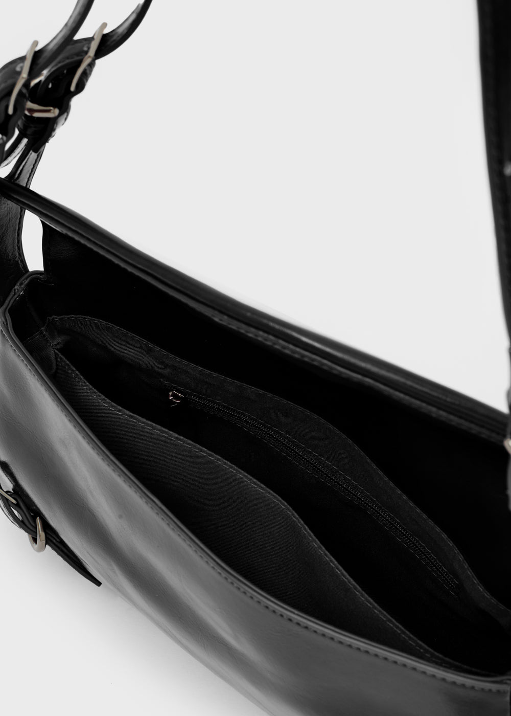 Nalì borsa a spalla in ecopelle "Sabrina" Nero MCBS0004.NERO
