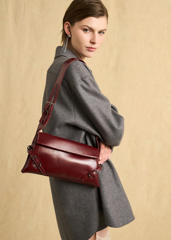 Nalì borsa a spalla in ecopelle "Sabrina" Rosso MCBS0004.ROSSO
