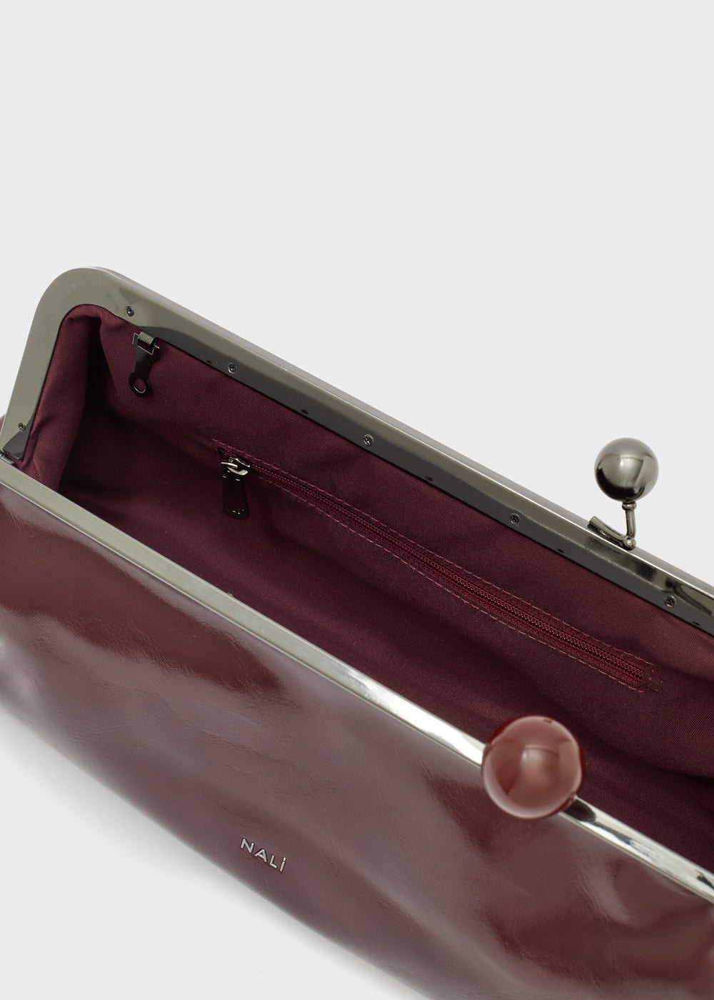Nalì pochette in ecopelle "Zendaya" Bordeaux MCPC0001.BORDEAUX