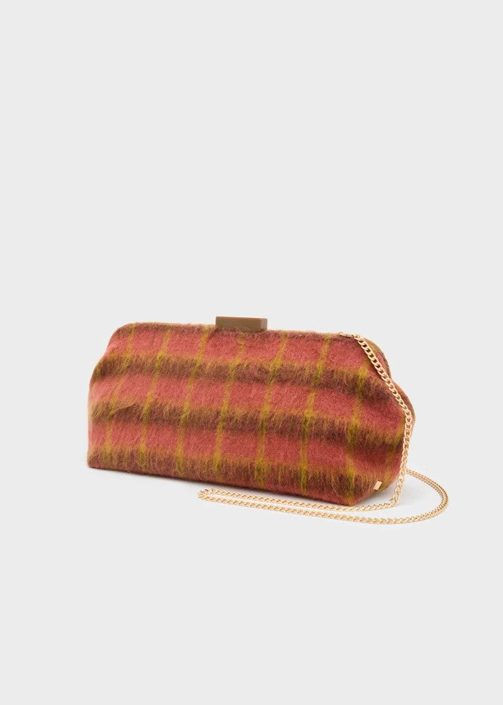 Nalì pochette in tessuto "Luxe" Multicolor MCPC0004.MARRONE/MATTONE
