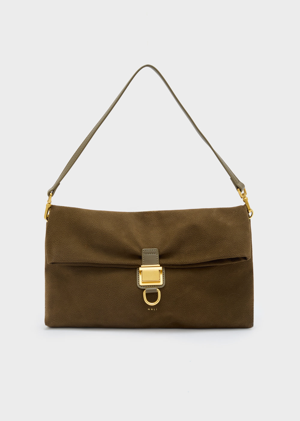 Nalì borsa a spalla in ecopelle "Allegra" Verde MHBS0089.VERDE
