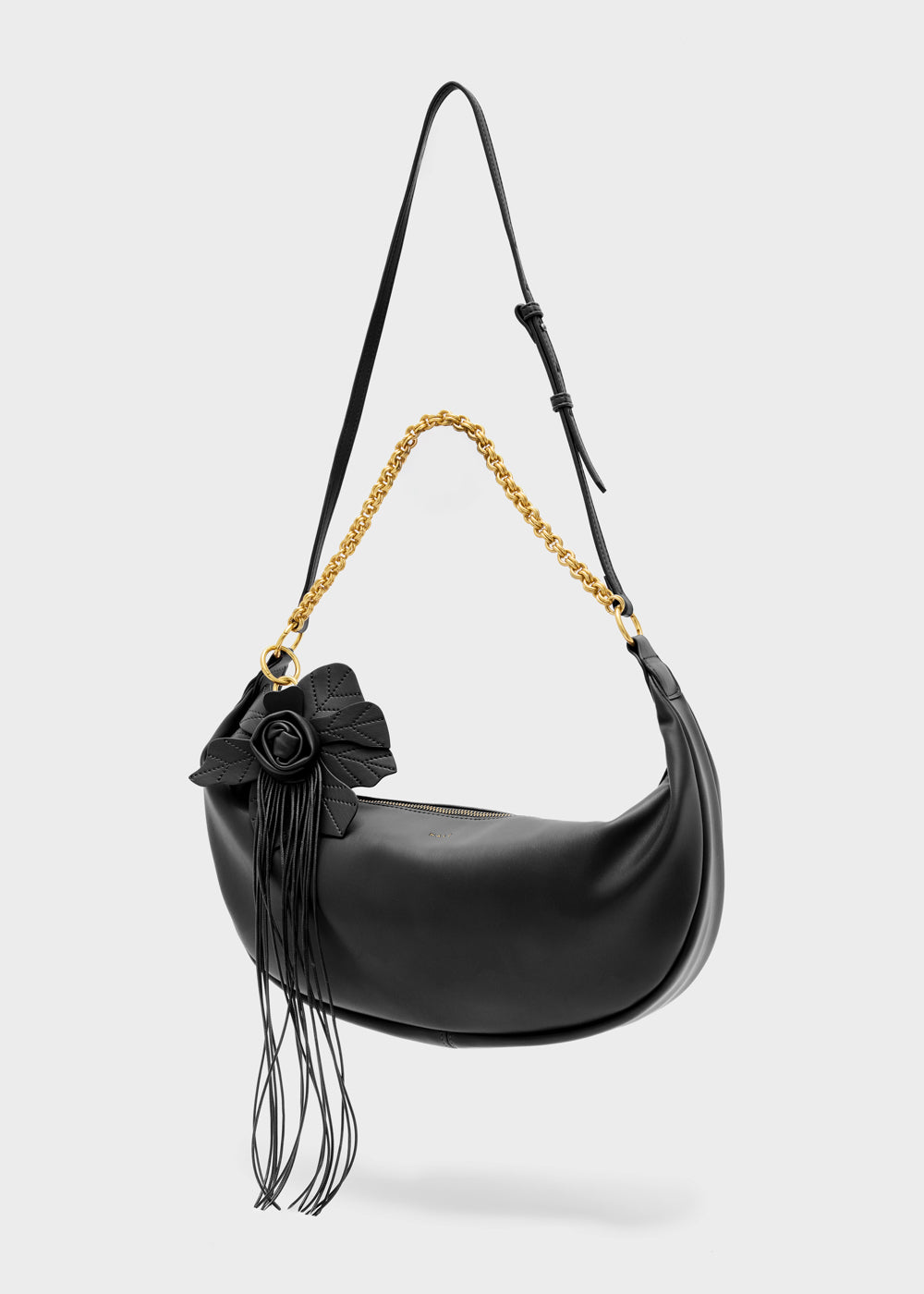 Nalì borsa a spalla in ecopelle "Hailey" Nero MHBS0092.NERO