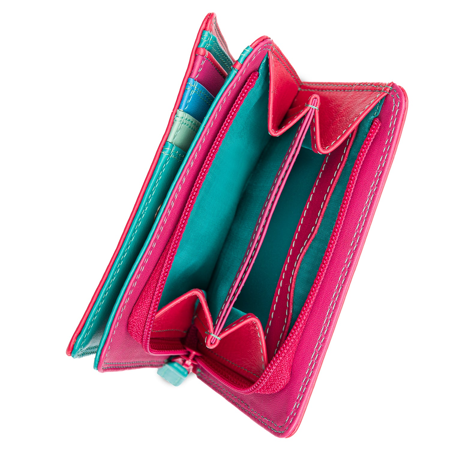 Mywalit portafogli in pelle "Classic" Multicolor 231.191 LIPSTICK