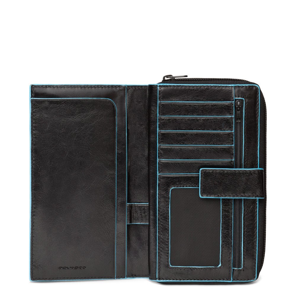 Piquadro portafogli in pelle "Blue Square" Nero PD1354B2R.N
