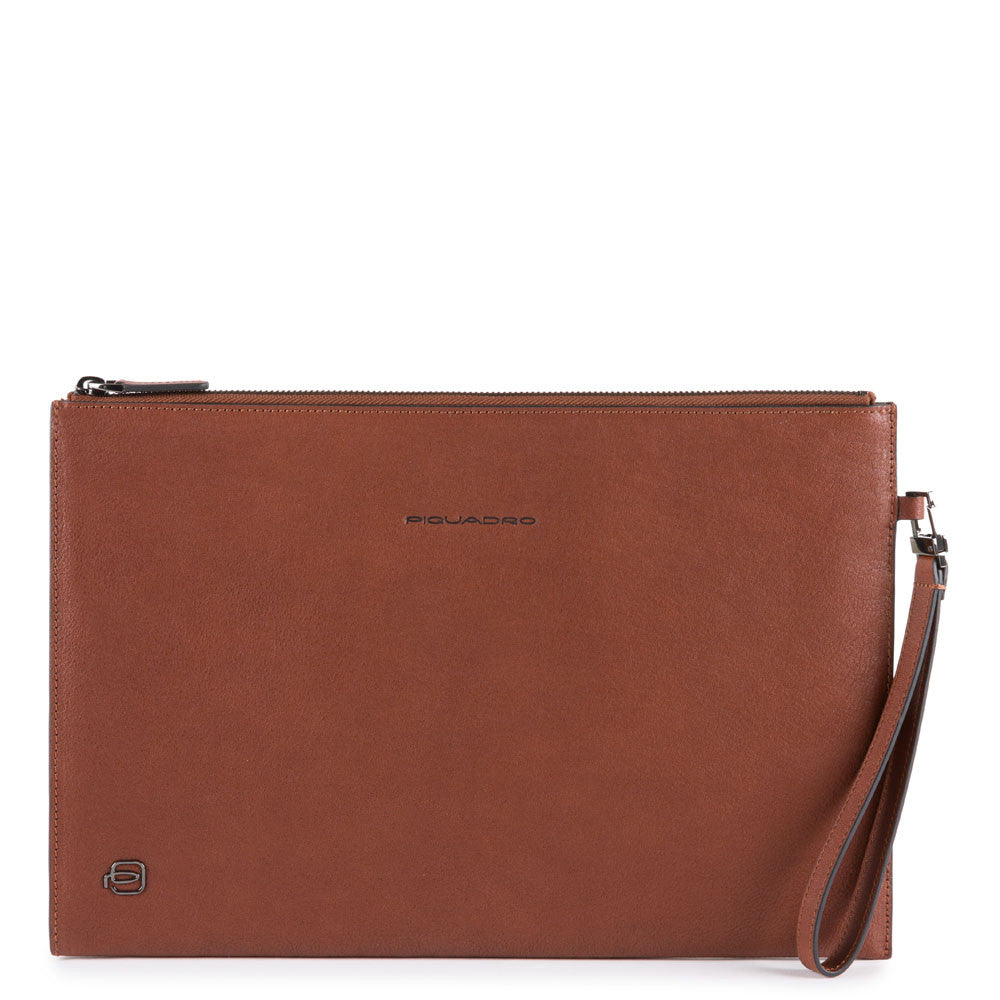 Piquadro pochette in pelle "B3 - Black Square" Cuoio AC5098B3.CU
