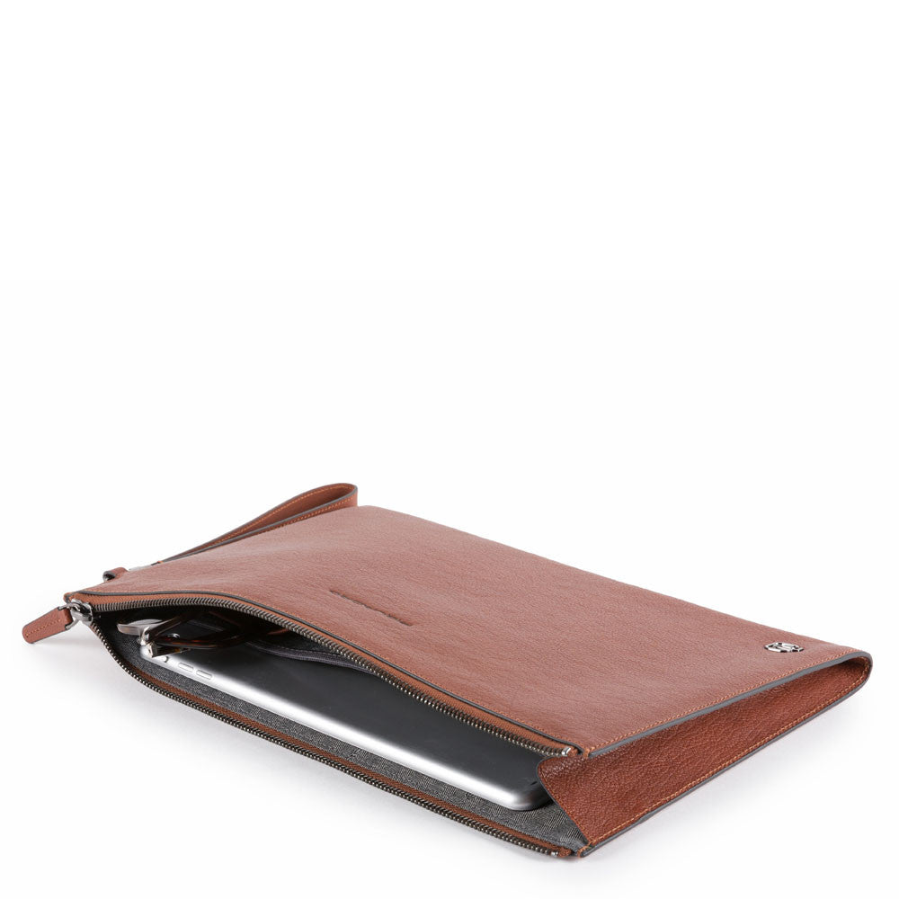 Piquadro pochette in pelle "B3 - Black Square" Cuoio AC5098B3.CU