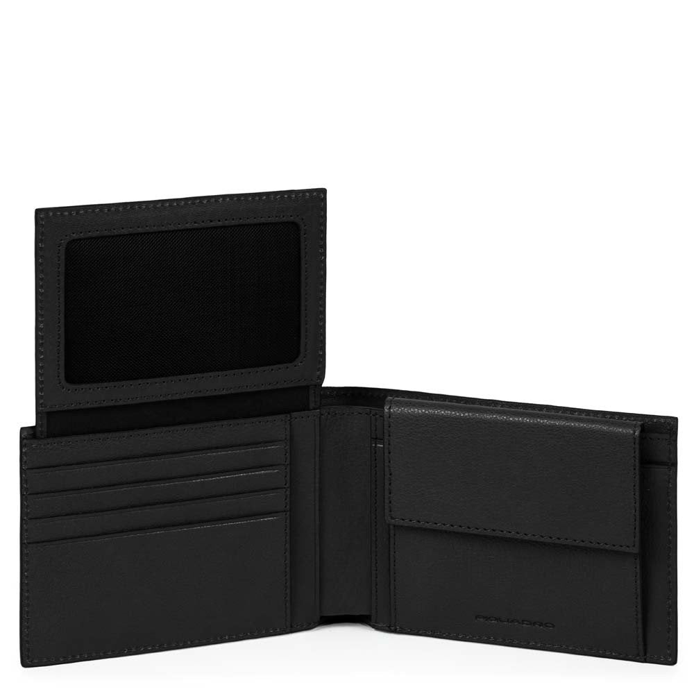 Piquadro portafogli in pelle "B3 - Black Square" Nero PU1392B3R.N