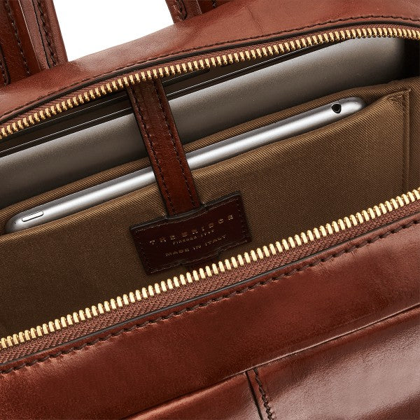The Bridge zaino in pelle "Vespucci" Marrone 06364001.14