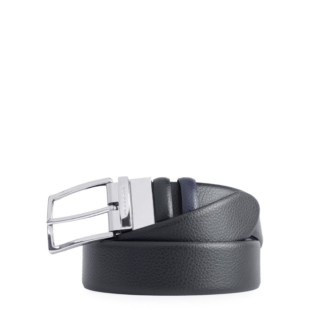 Piquadro cintura reversibile in pelle "Modus" Nero/blu CU4209MO.NBLU