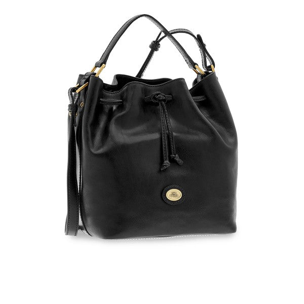 The Bridge secchiello in pelle "Story" Nero 04094601.30