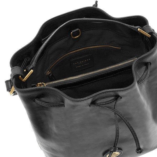The Bridge secchiello in pelle "Story" Nero 04094601.30