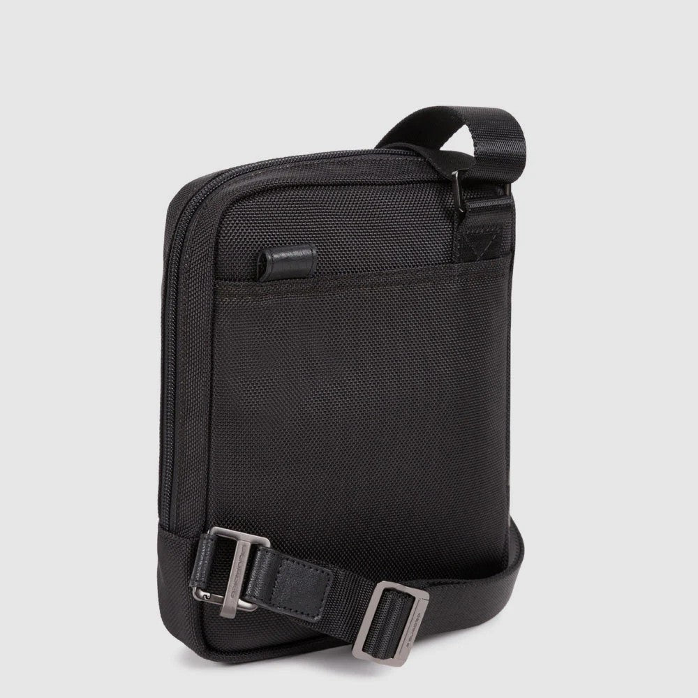Piquadro borsello in tessuto e pelle "Brief 2 Nero CA3084BR2.N