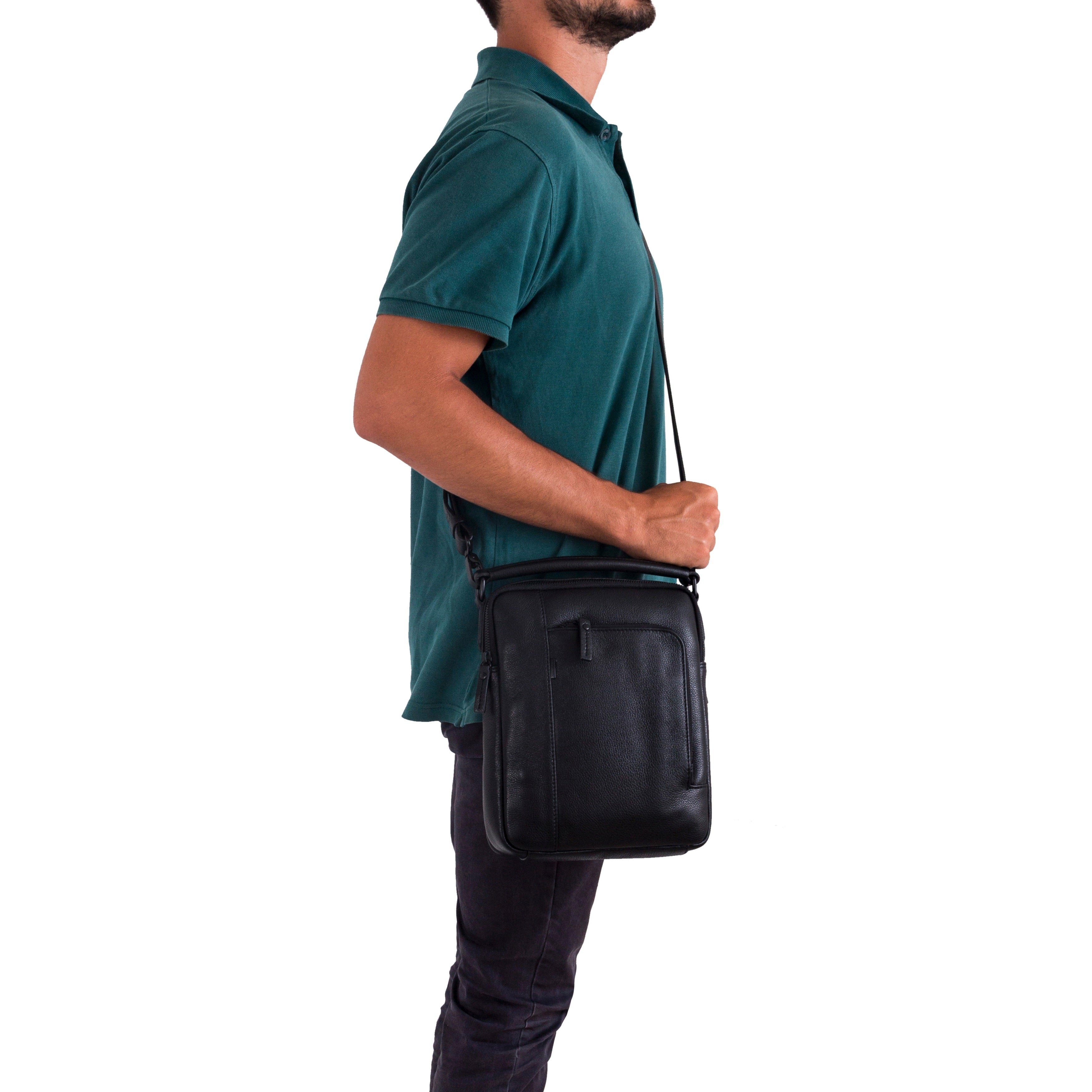Gianni Conti borsello in pelle "Casual" Nero 1812281.10
