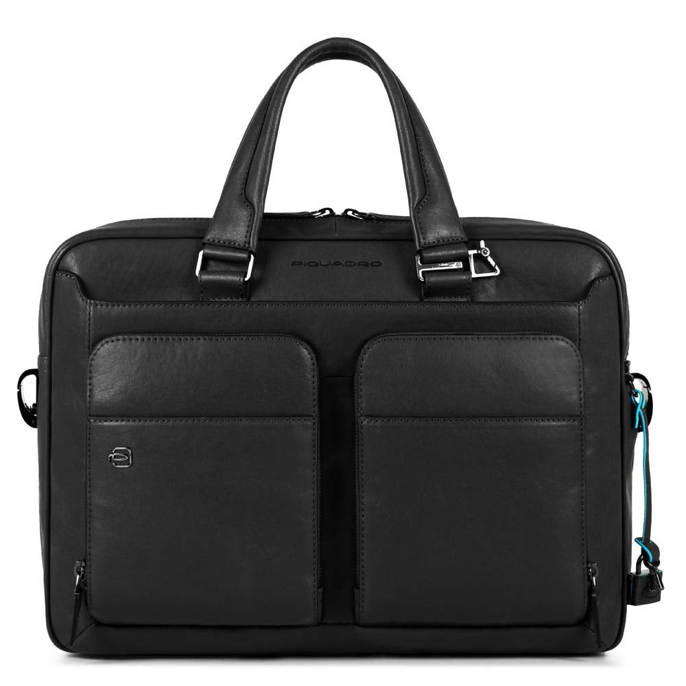 Piquadro borsa cartella da lavoro in pelle "B3 - Black Square" Nero CA2849B3.N