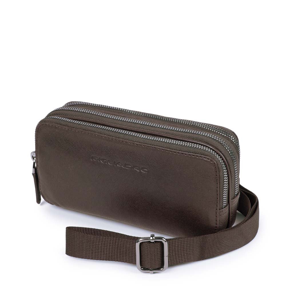 Piquadro pochette in pelle "B3 - Black Square" Marrone AC2141B3.TM