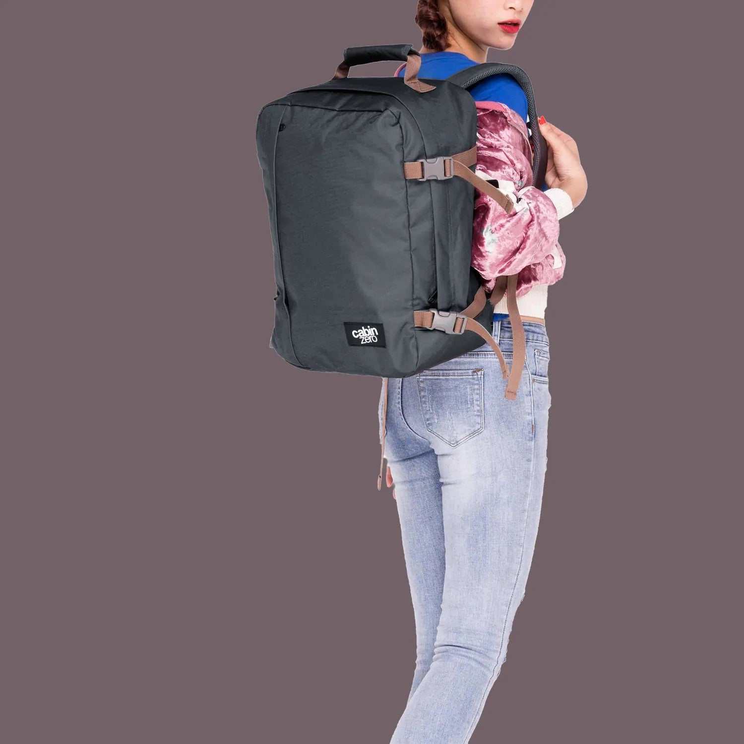 Cabin Zero zaino 28L da viaggio in tessuto "Classic" Verde CZ08.1801 BLACK SAND