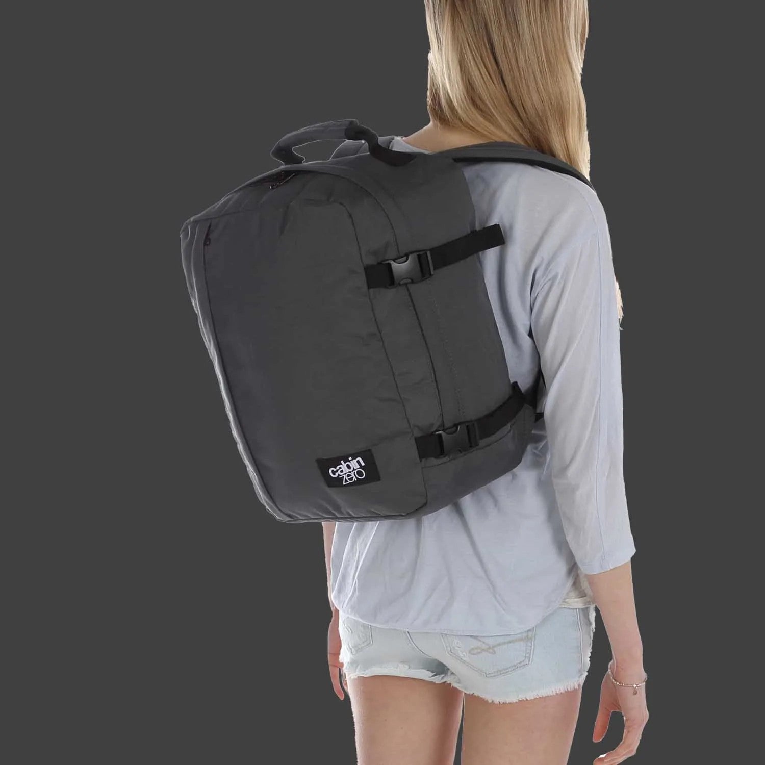 Cabin Zero zaino 28L da viaggio in tessuto "Classic" Grigio CZ08.1203 ORIGINAL GREY