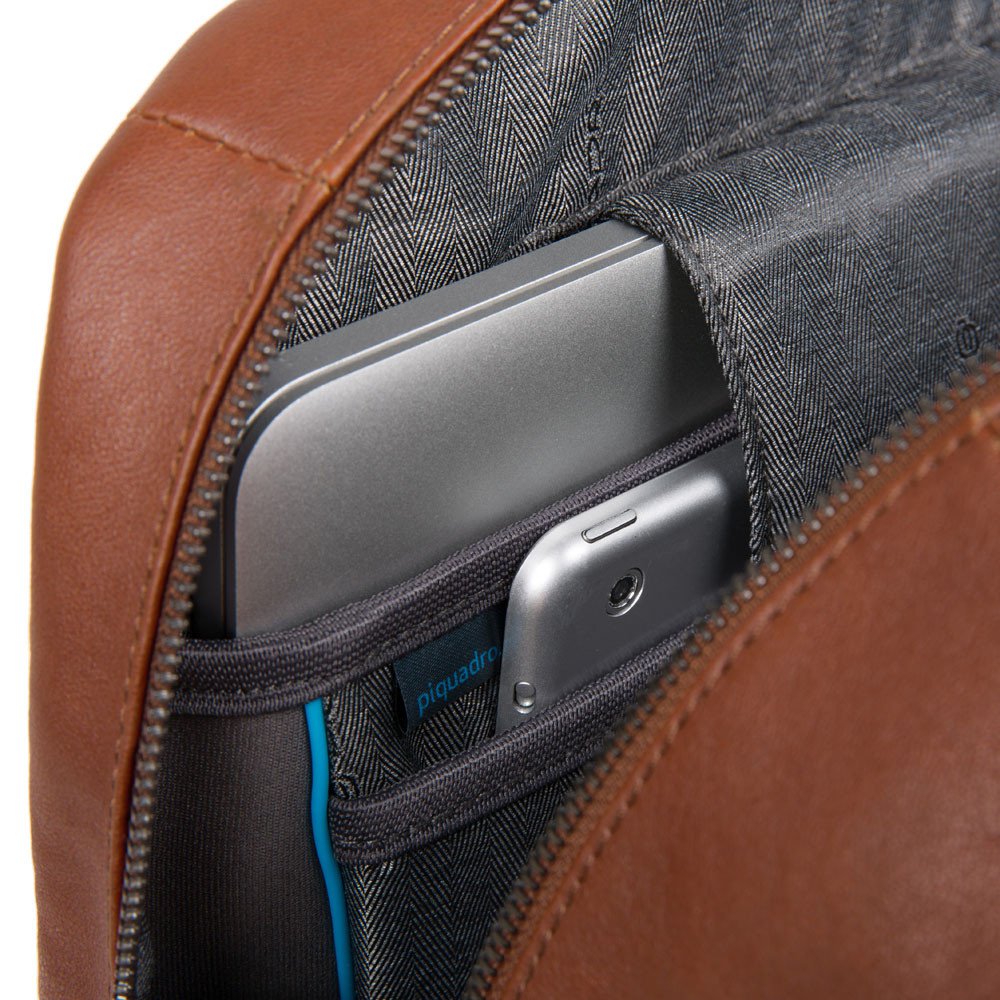 Piquadro zaino in pelle "B3 - Black Square" Cuoio CA4762B3.CU