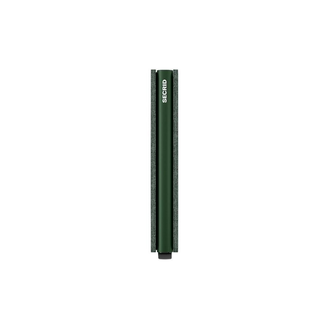 Secrid portafogli compatto in alluminio e pelle "Slimwallet Original" Verde SO.GREEN