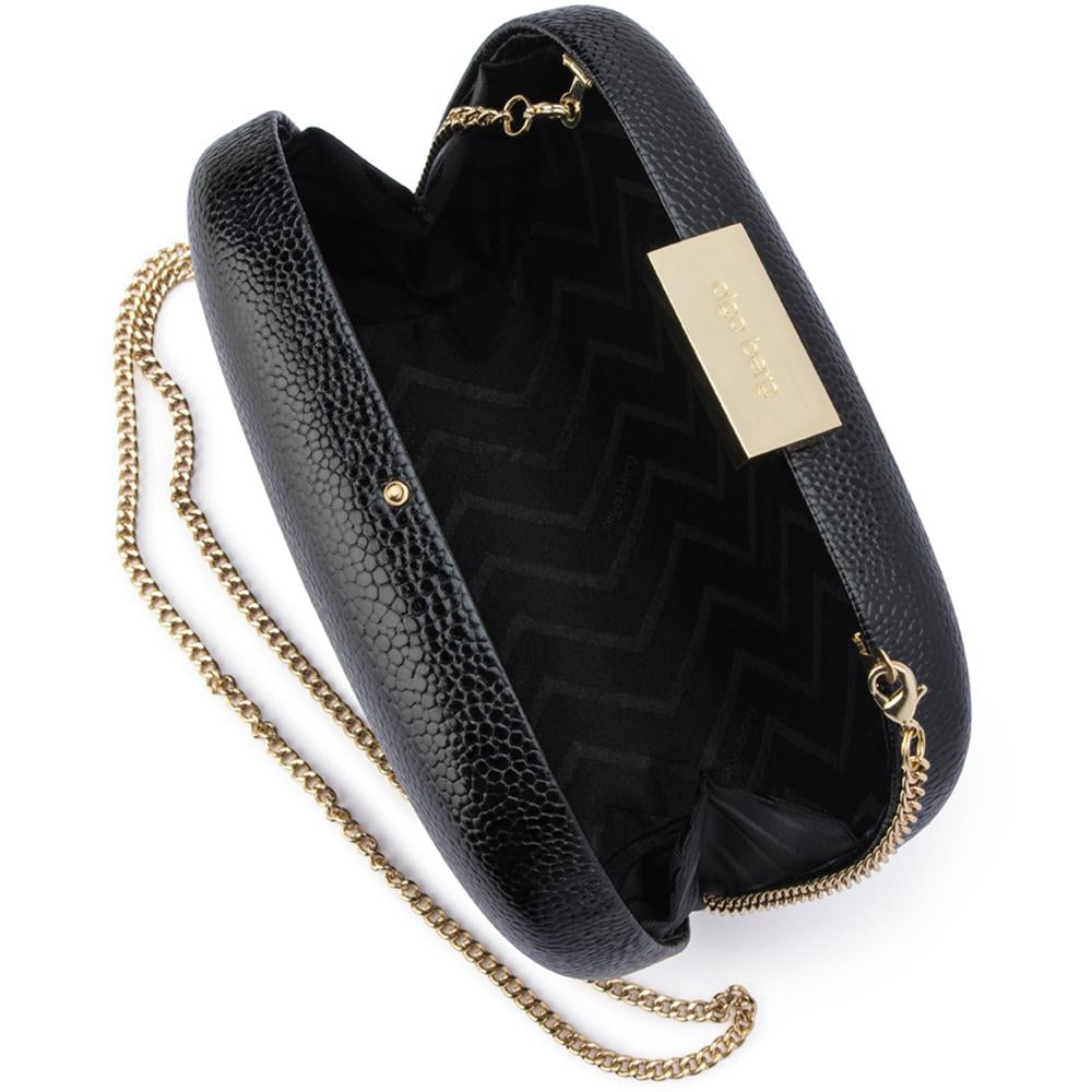 Olga Berg borsa da cerimonia in pelle "Malia" Nero OB7447.BLACK