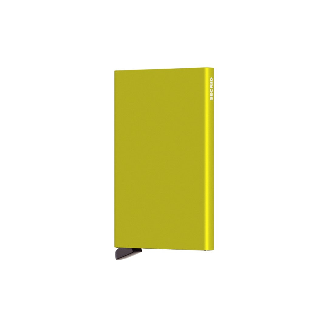 Secrid porta carte di credito in alluminio "Cardprotector" Giallo C.LIME