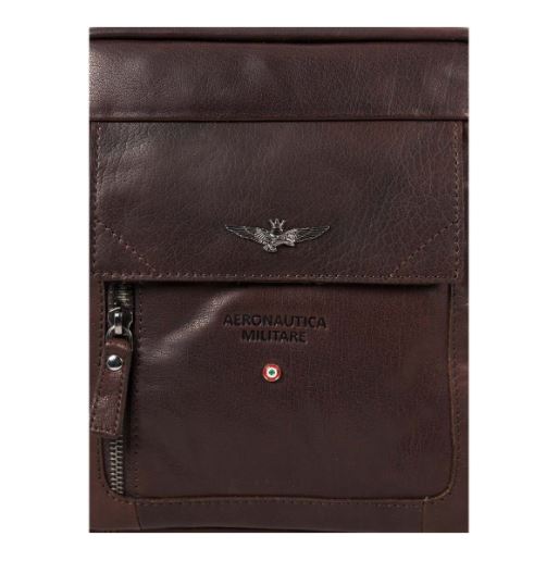 Aeronautica Militare borsello in pelle "Vintage" Marrone AM303.MO