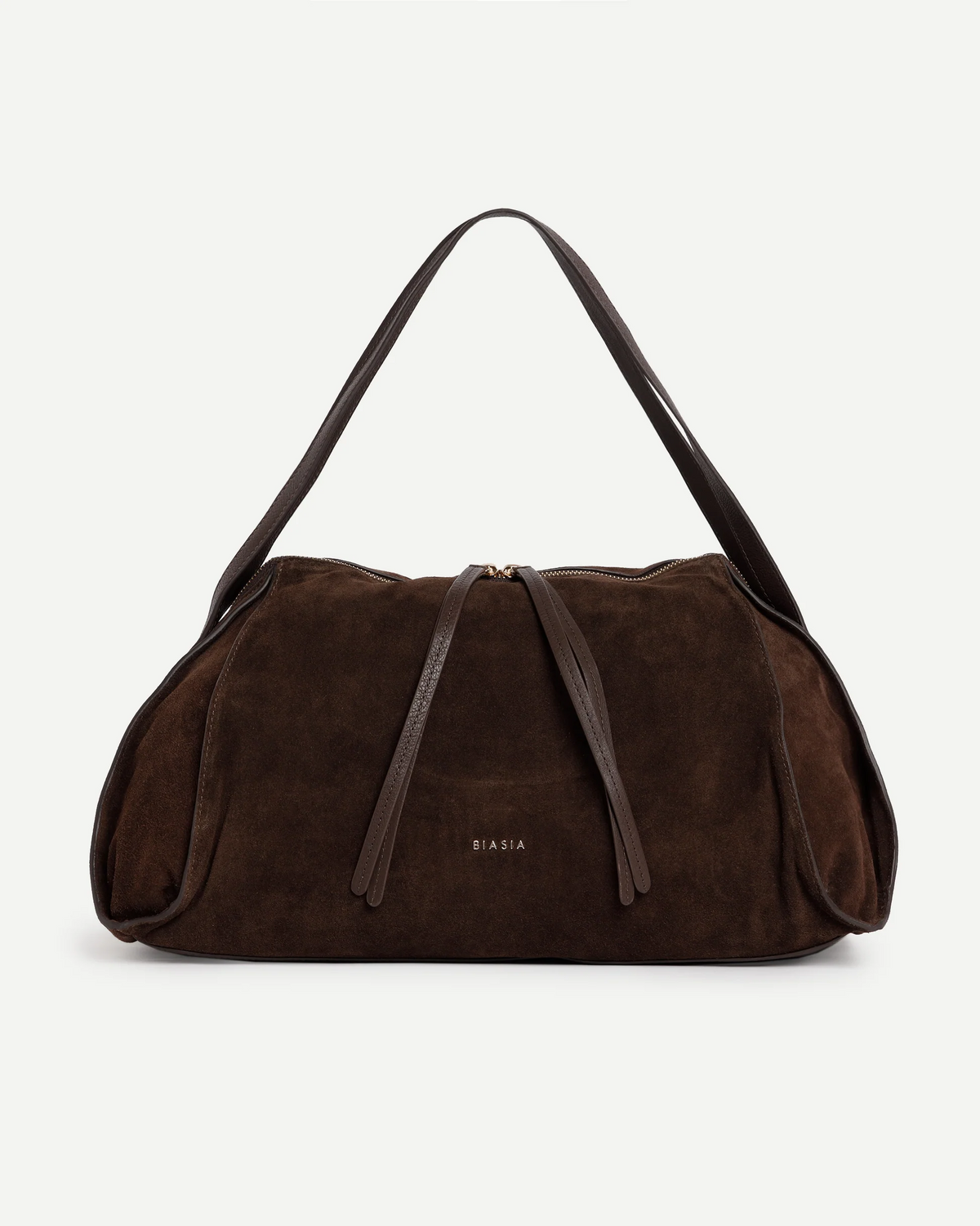 Biasia borsa a spalla in camoscio "Brown" Marrone BIBPA3K01C.064 MORO