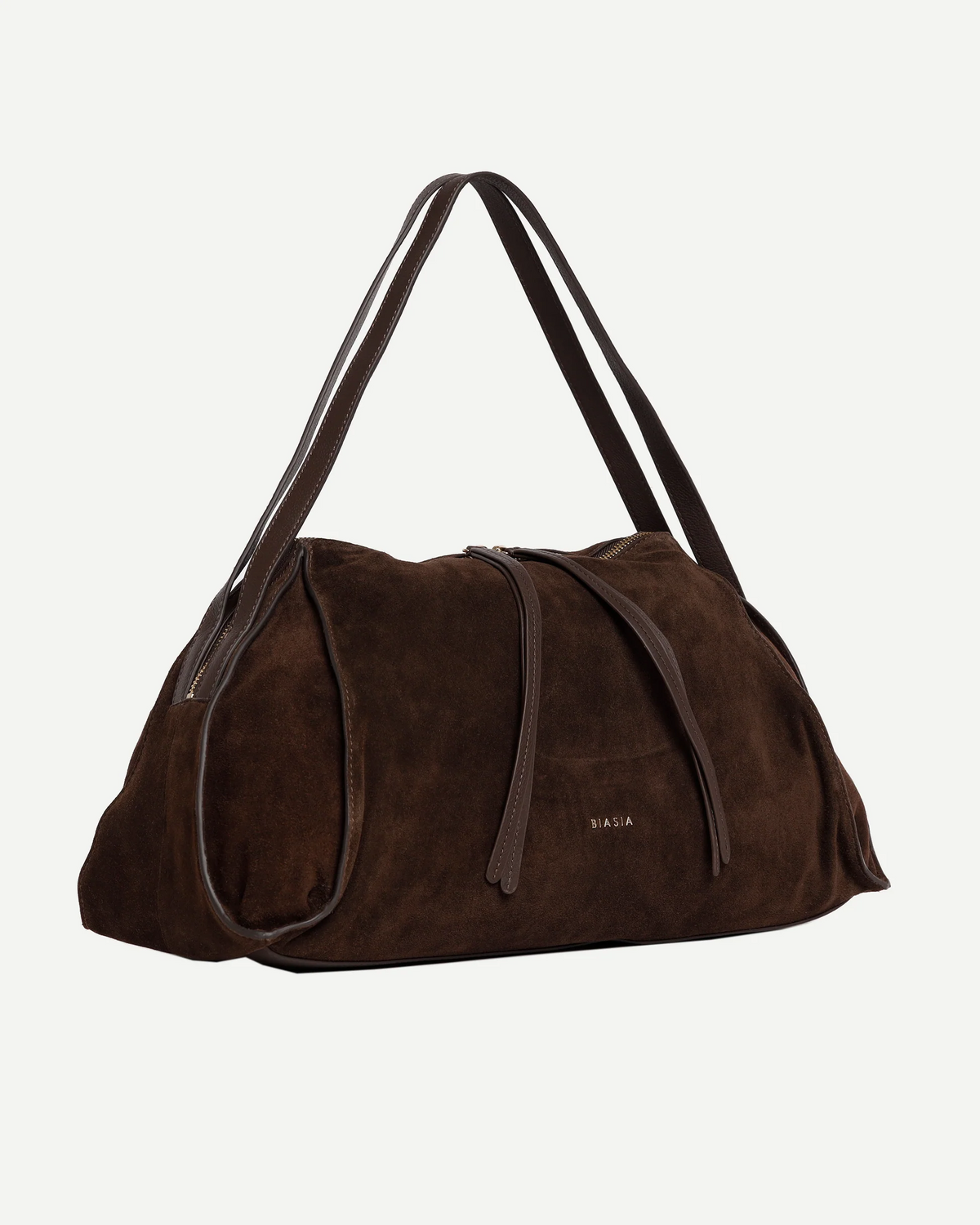 Biasia borsa a spalla in camoscio "Brown" Marrone BIBPA3K01C.064 MORO