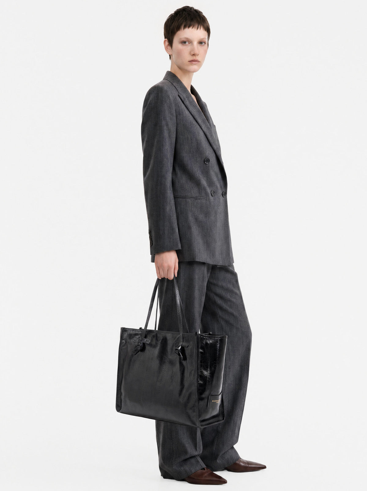Gianni Chiarini borsa shopping in pelle "Marcella" Nero BS12120LXRY.001 NERO
