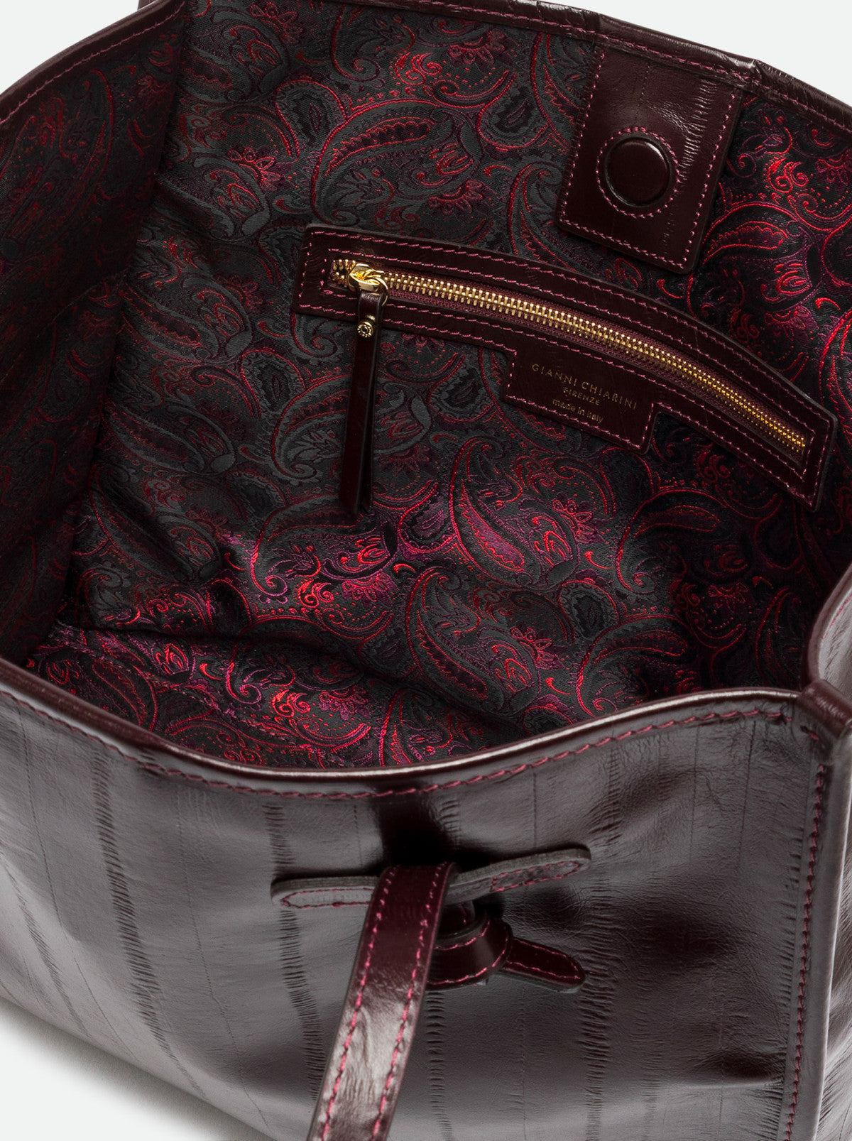 Gianni Chiarini borsa shopping in pelle "Marcella" Bordeaux BS12120LXRY.14601 ANTIQUE RUBY
