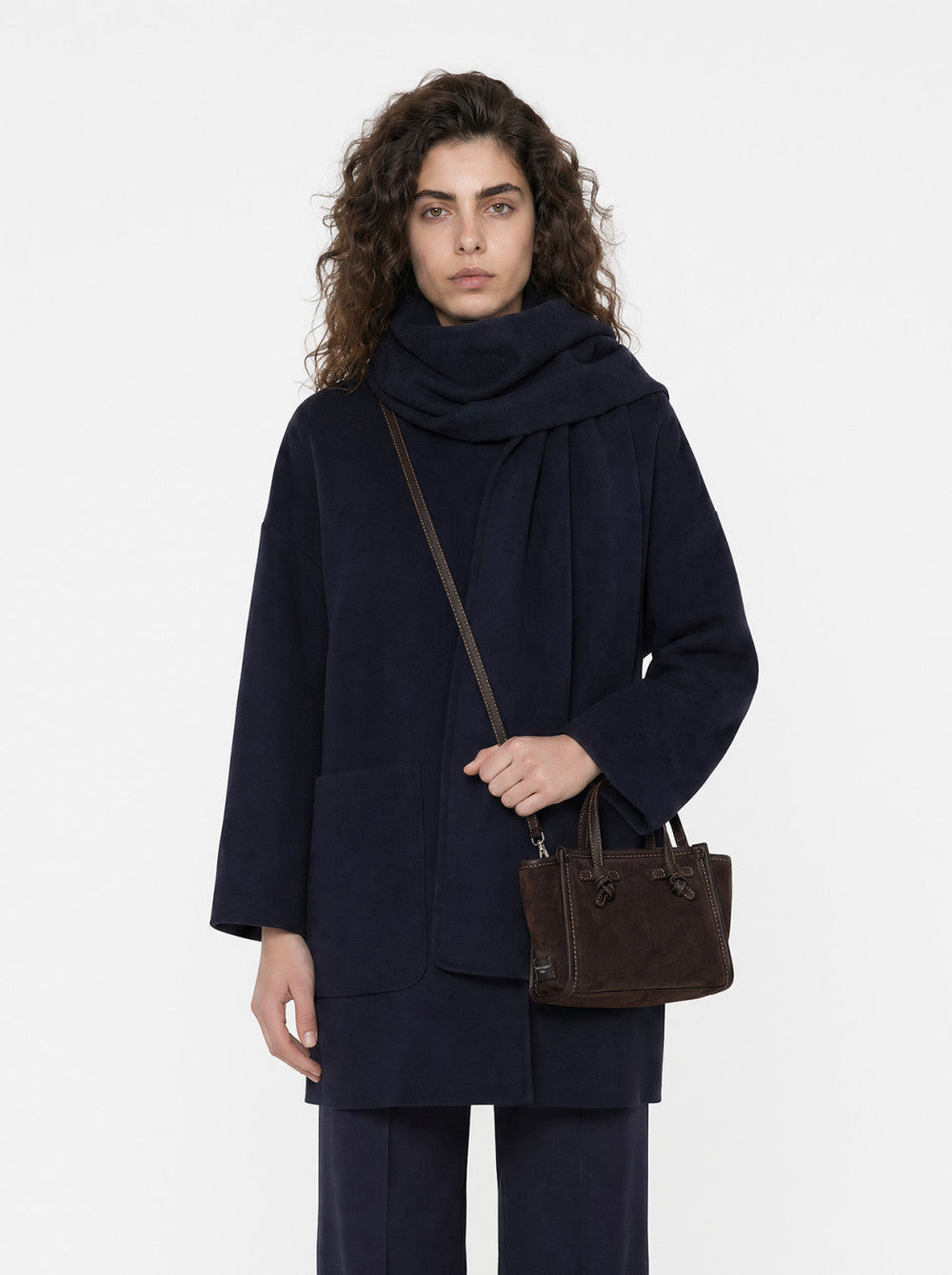 Gianni Chiarini borsa a mano in camoscio "Miss Marcella" Marrone BS8065CM-PL.2107 ESPRESSO