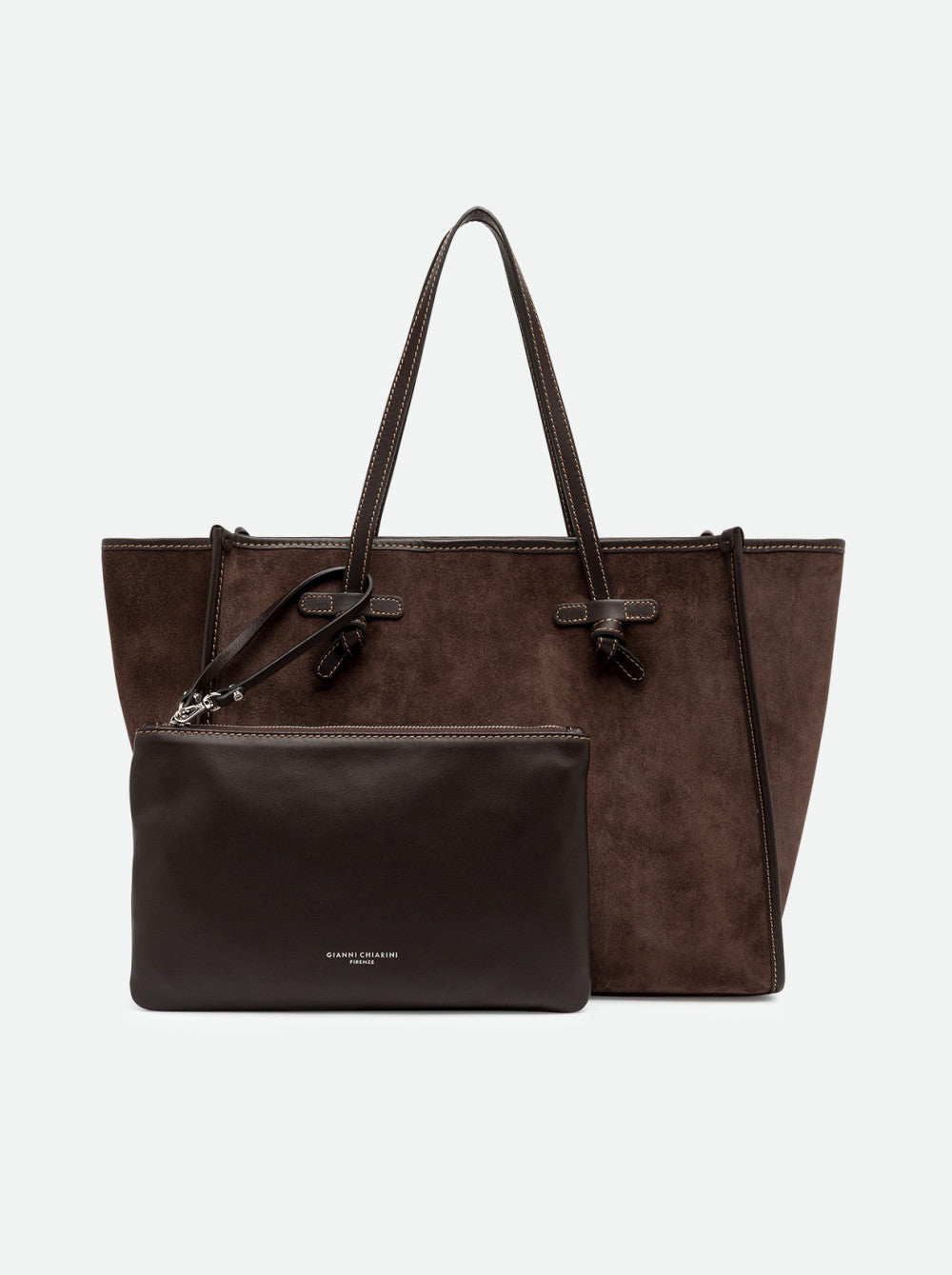 Gianni Chiarini borsa shopping in camoscio "Marcella" Marrone BS8990CM-PL.2107 ESPRESSO