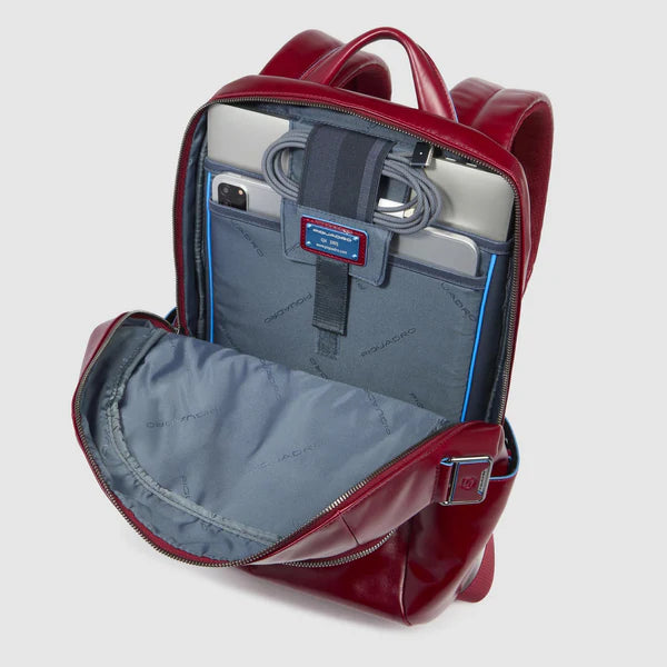 Piquadro zaino in pelle "Blue Square" Rosso CA3214B2.R